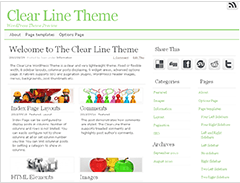 Clear Line Theme WordPress Clear Line Theme WordPress