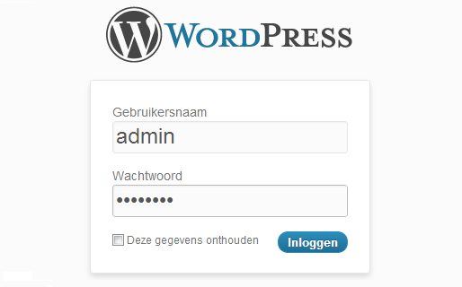 Inloggen bij WordPress