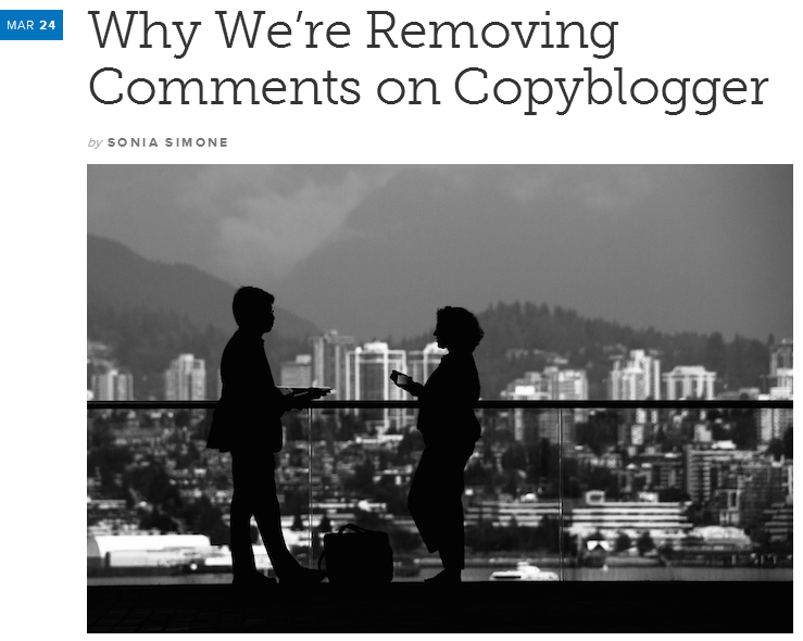 reacties op blog copyblogger